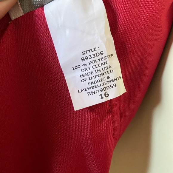 David's Bridal Halter Strap Full Length Formal Dress Women’s size 16 - Picture 7 of 14